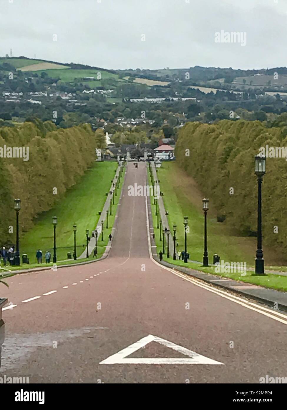 View from top of the drive at Stormont Stock Photo