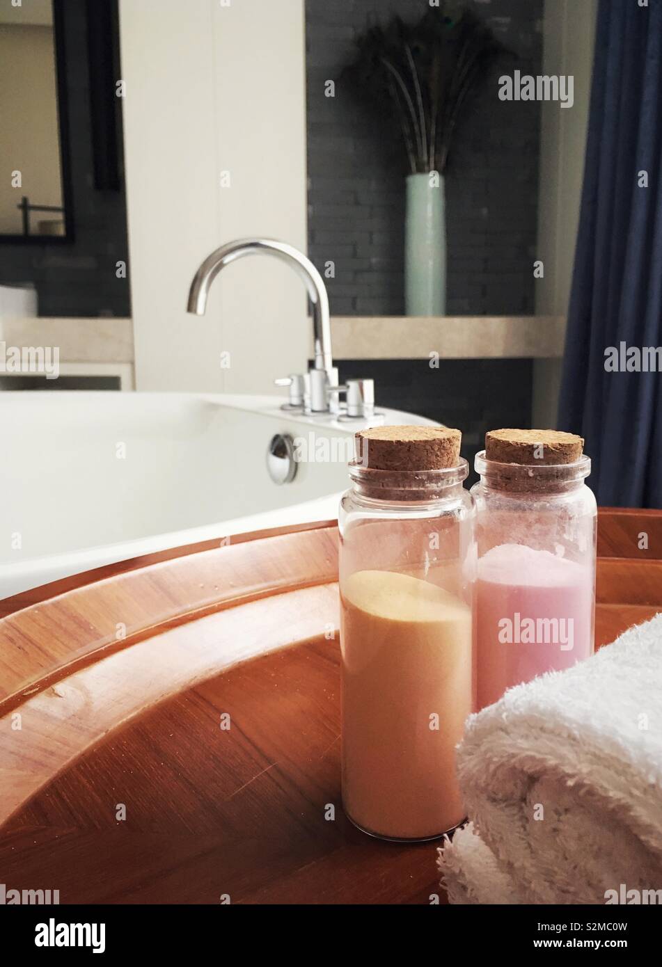 In a bathroom. - Smartphone Captured Stock Image