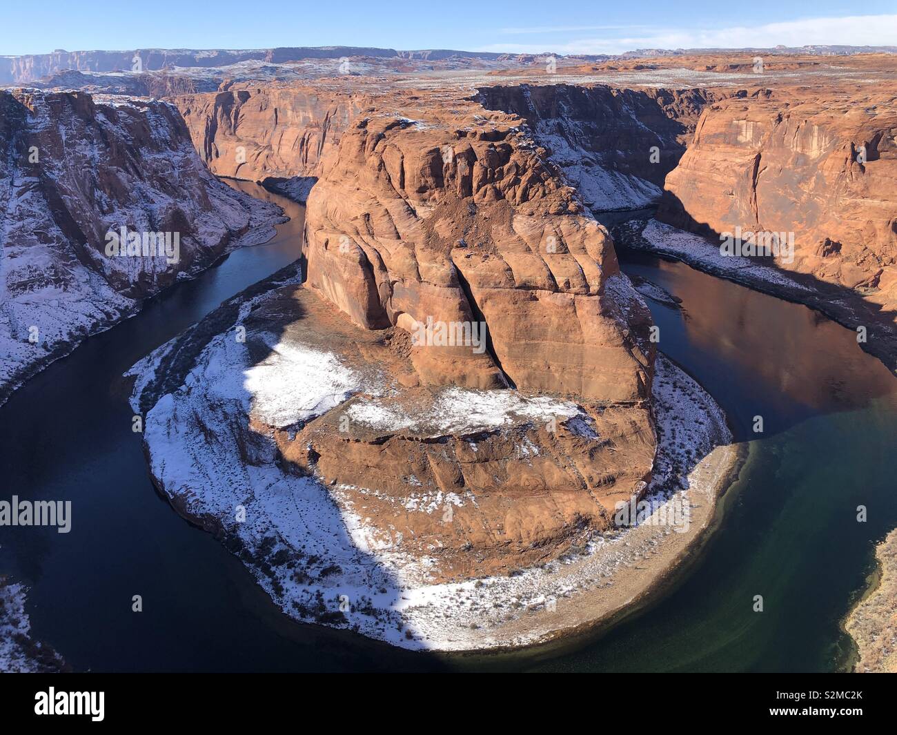Grand Canyon Horse Shoe Bend In Winter Stock Photo Alamy Grand Canyon Horse Shoe Bend In Winter Stock Photo Alamy