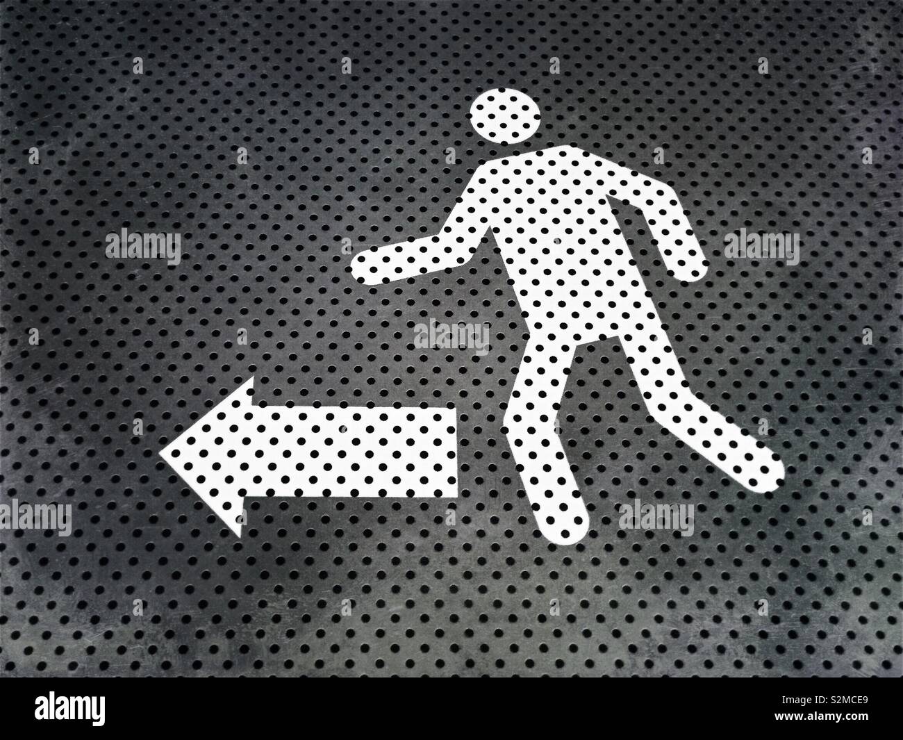 Exit sign - Smartphone Captured Stock Image