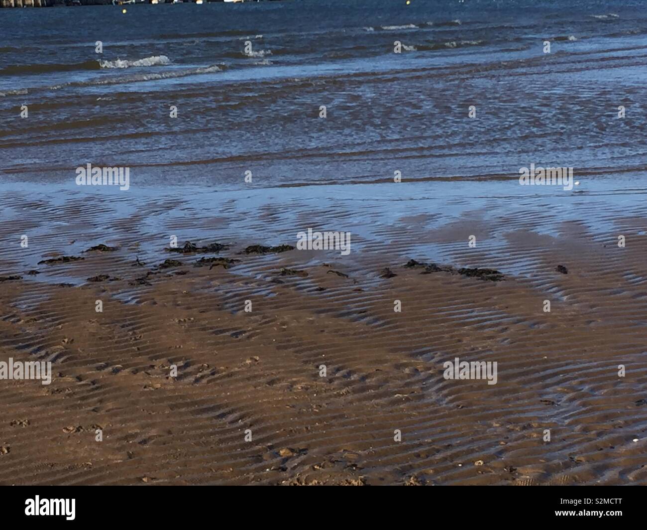 Sea blending sand Stock Photo
