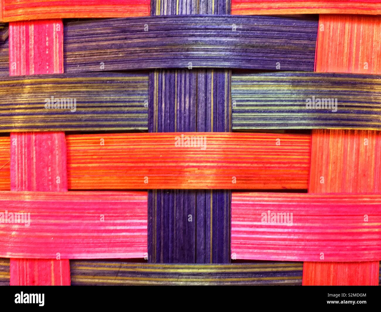 Colorful basket weave Stock Photo Alamy