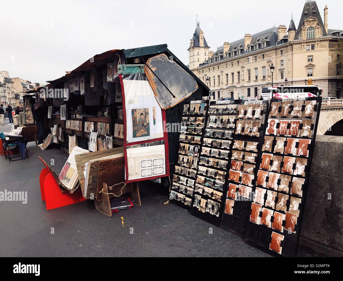 Booksellers stalls in Paris Stock Photo
