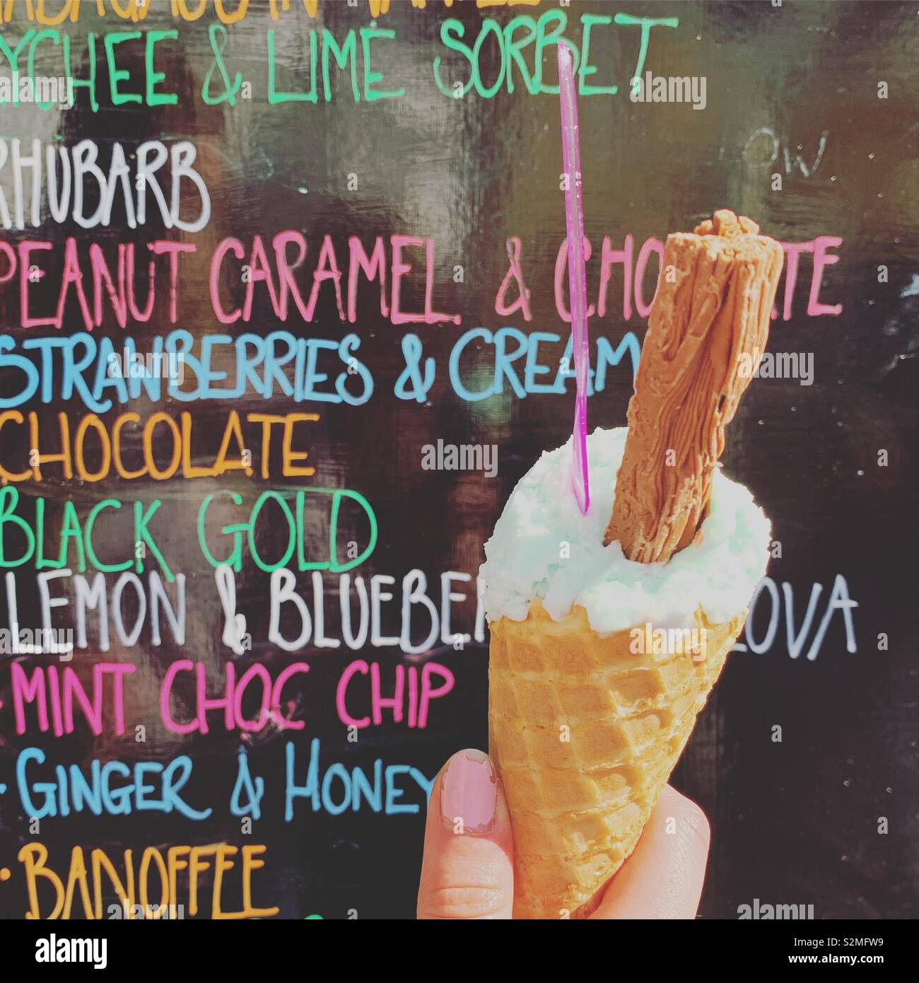 Ice-cream Cone - Smartphone Captured Stock Image Ice-cream Cone - Smartphone Captured Stock Image