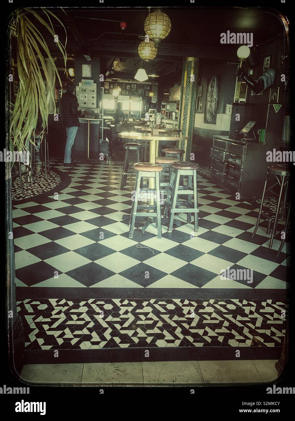 Interior of Tiger’s Milk, Kloof Street, Cape Town, South Africa. - Smartphone Captured Stock Image