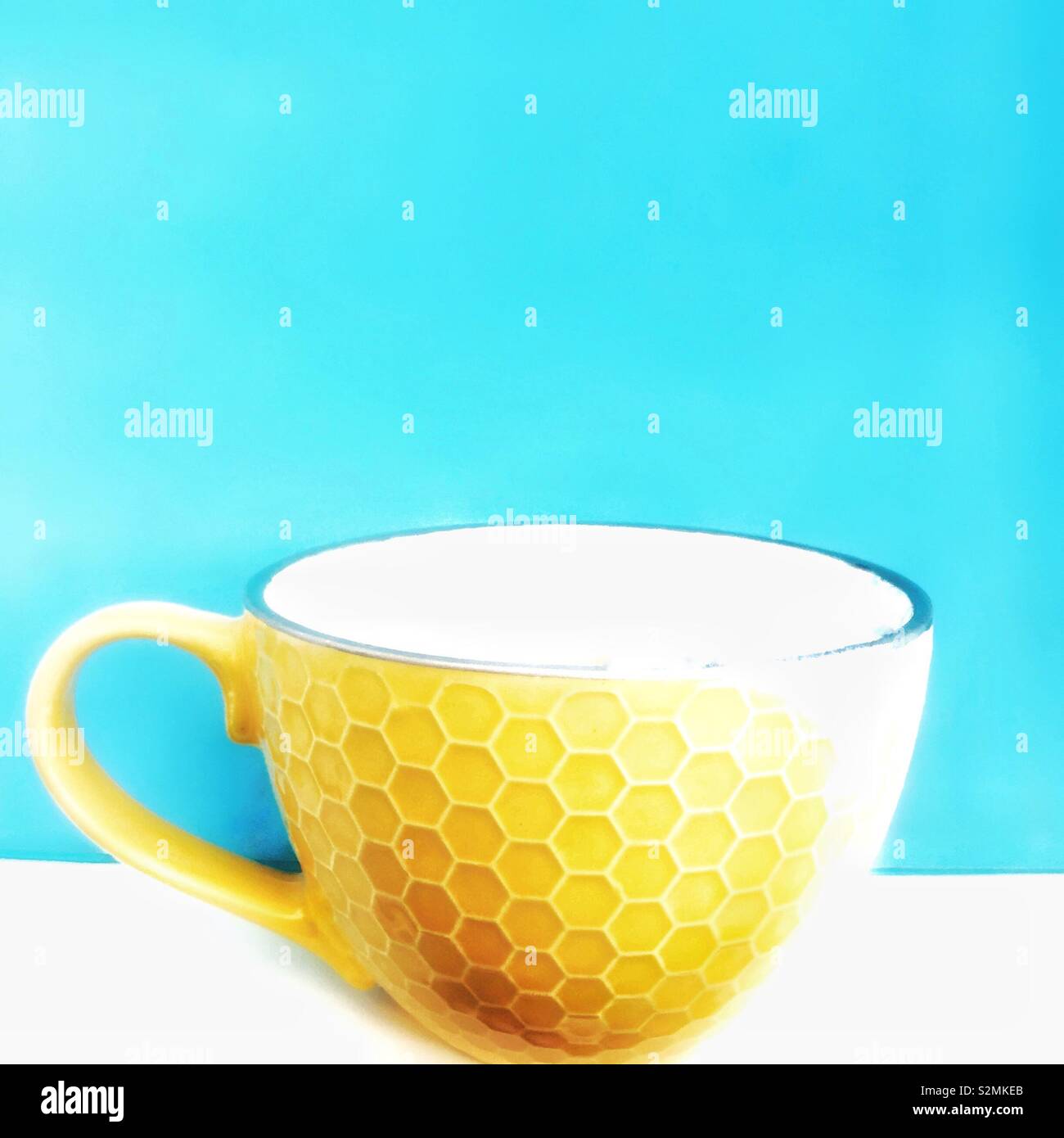 Yellow cup. - Smartphone Captured Stock Image