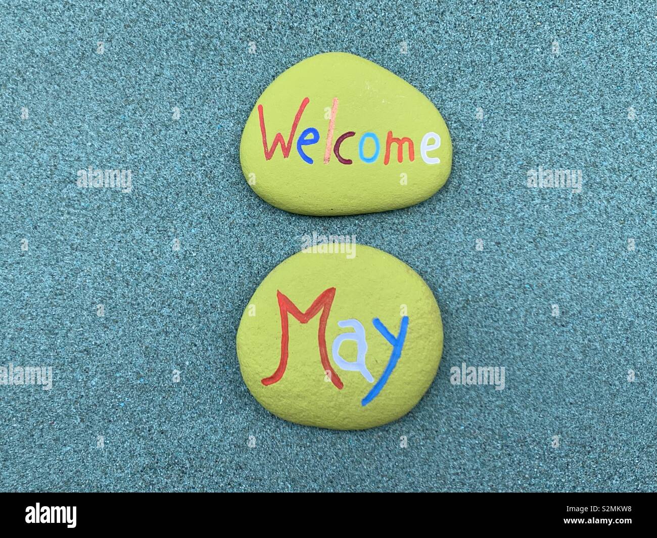 Welcome May - Smartphone Captured Stock Image