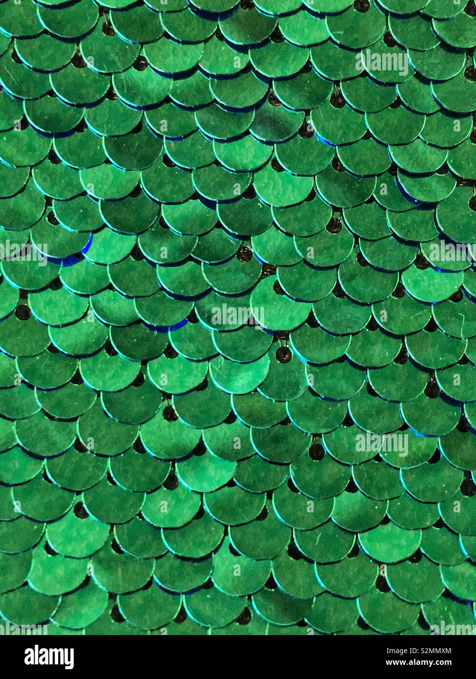 Shiny green sequins in a fish scale pattern Stock Photo - Alamy