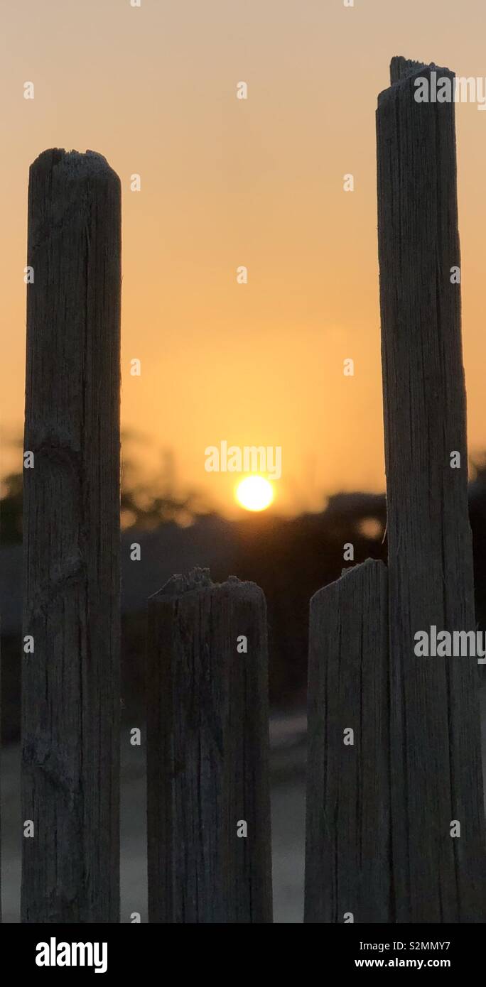 View of sunset in Balochistan Stock Photo