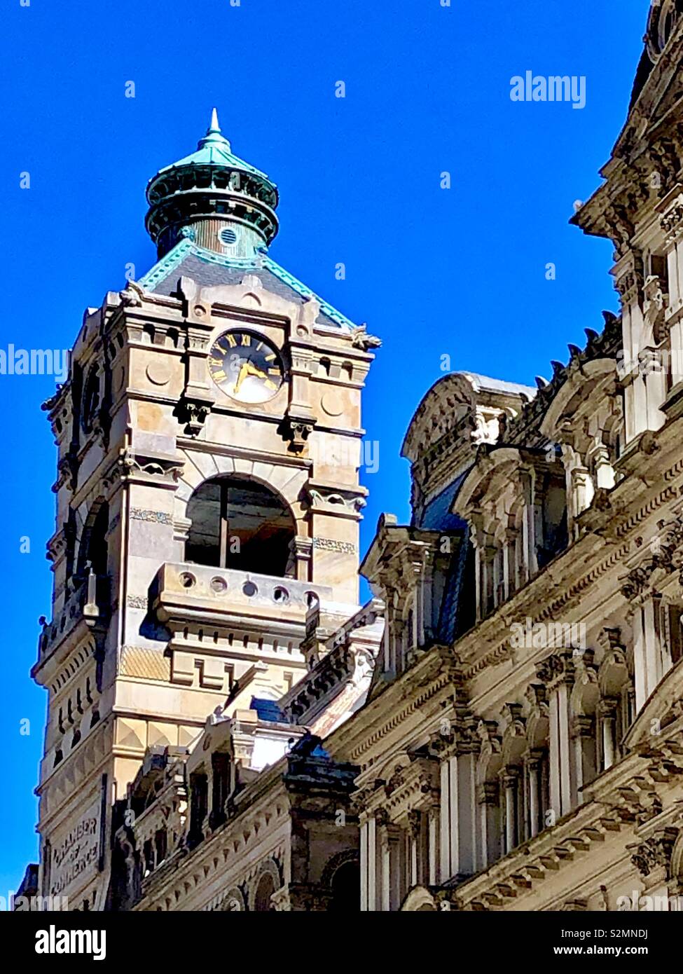 Clock tower downtown Milwaukee Wisconsin Stock Photo Alamy