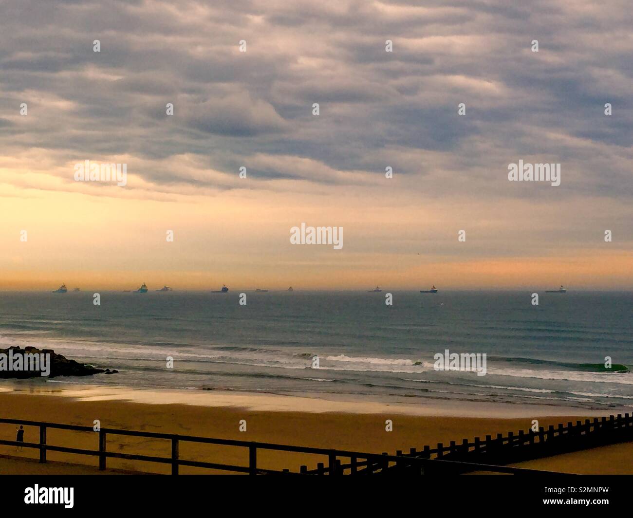 Boats on the horizon Stock Photo Alamy