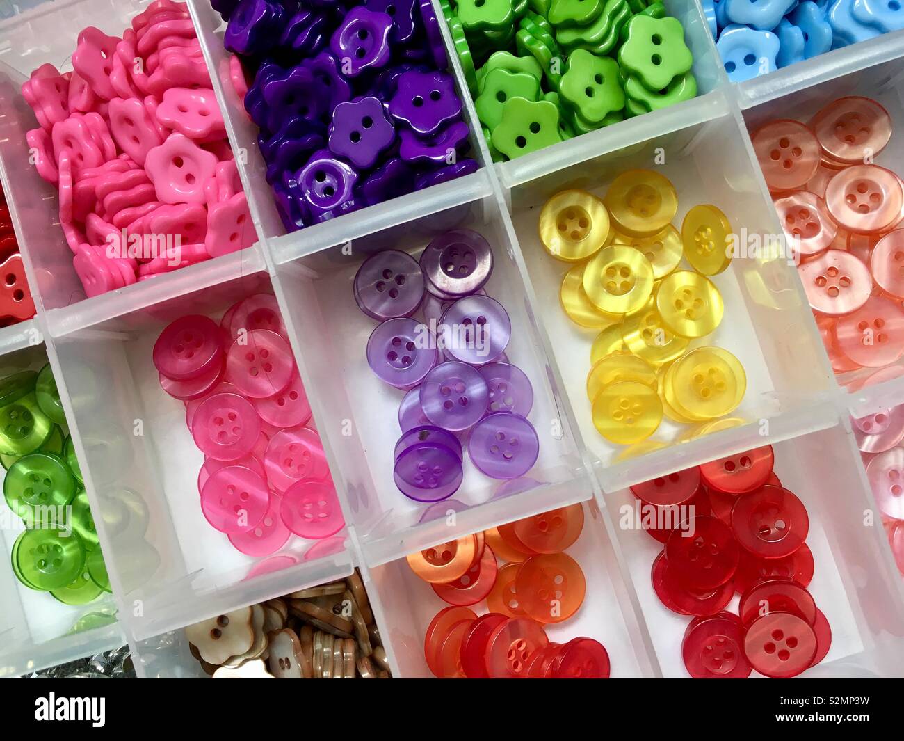 Assortment of colourful buttons Stock Photo - Alamy