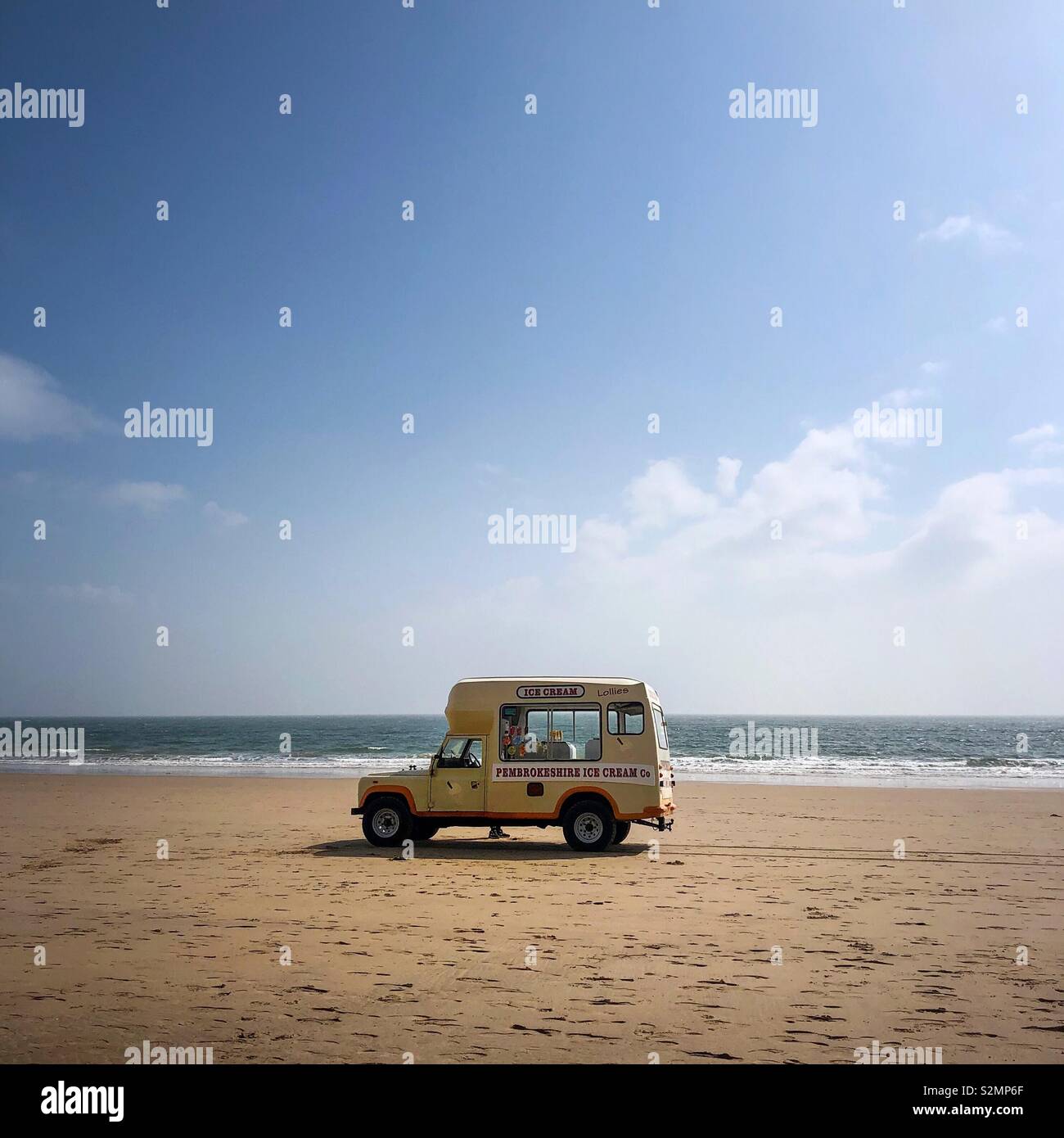 Ice cream on the beach - Smartphone Captured Stock Image