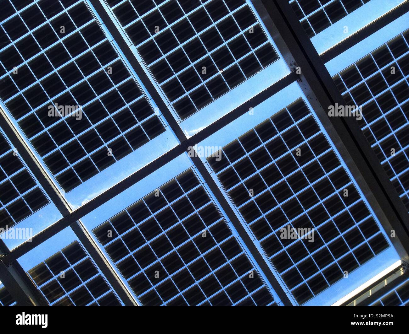 Solar panels - Smartphone Captured Stock Image