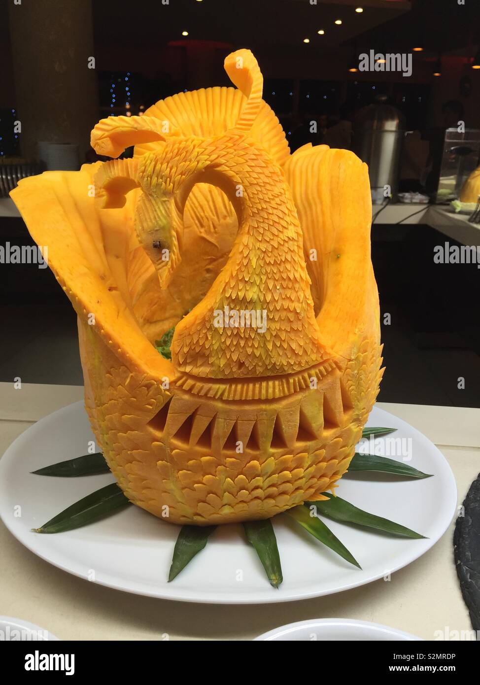 Food art carving Stock Photo