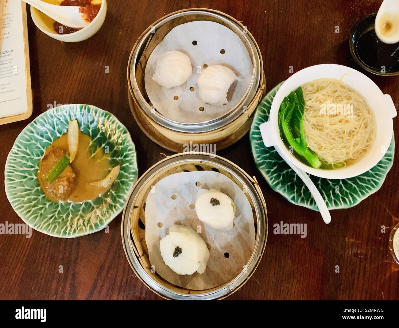 Traditional Hong Kong style meal. - Smartphone Captured Stock Image