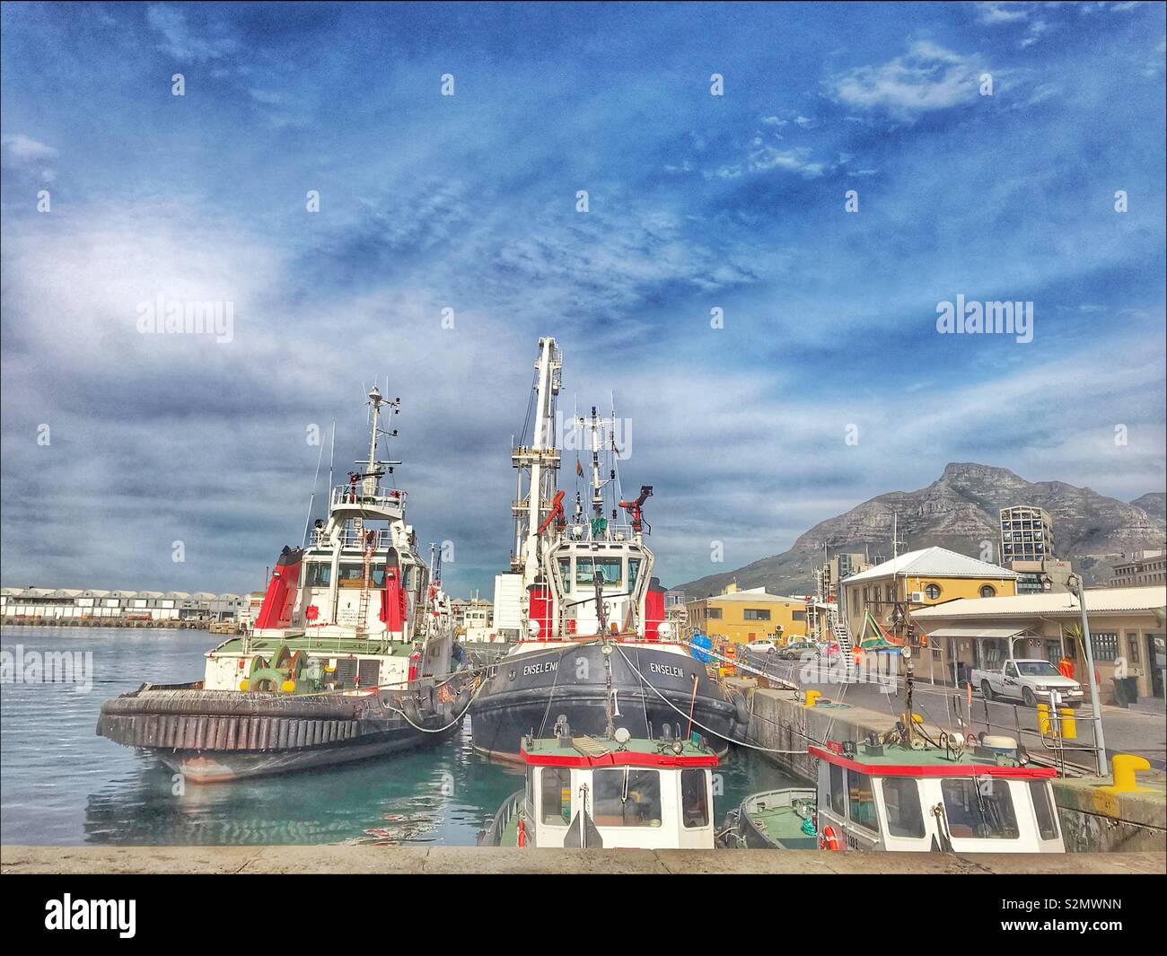 Tug boats in Cape Town Harbour, V&A Waterfront, Cape Town, South Africa