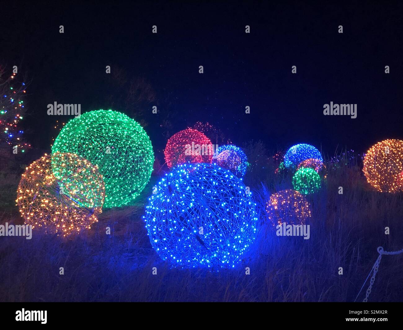 Denver Botanic Gardens Christmas Lights Stock Photo Alamy