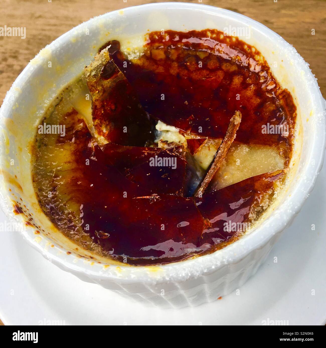 Creme Brûlée - Smartphone Captured Stock Image