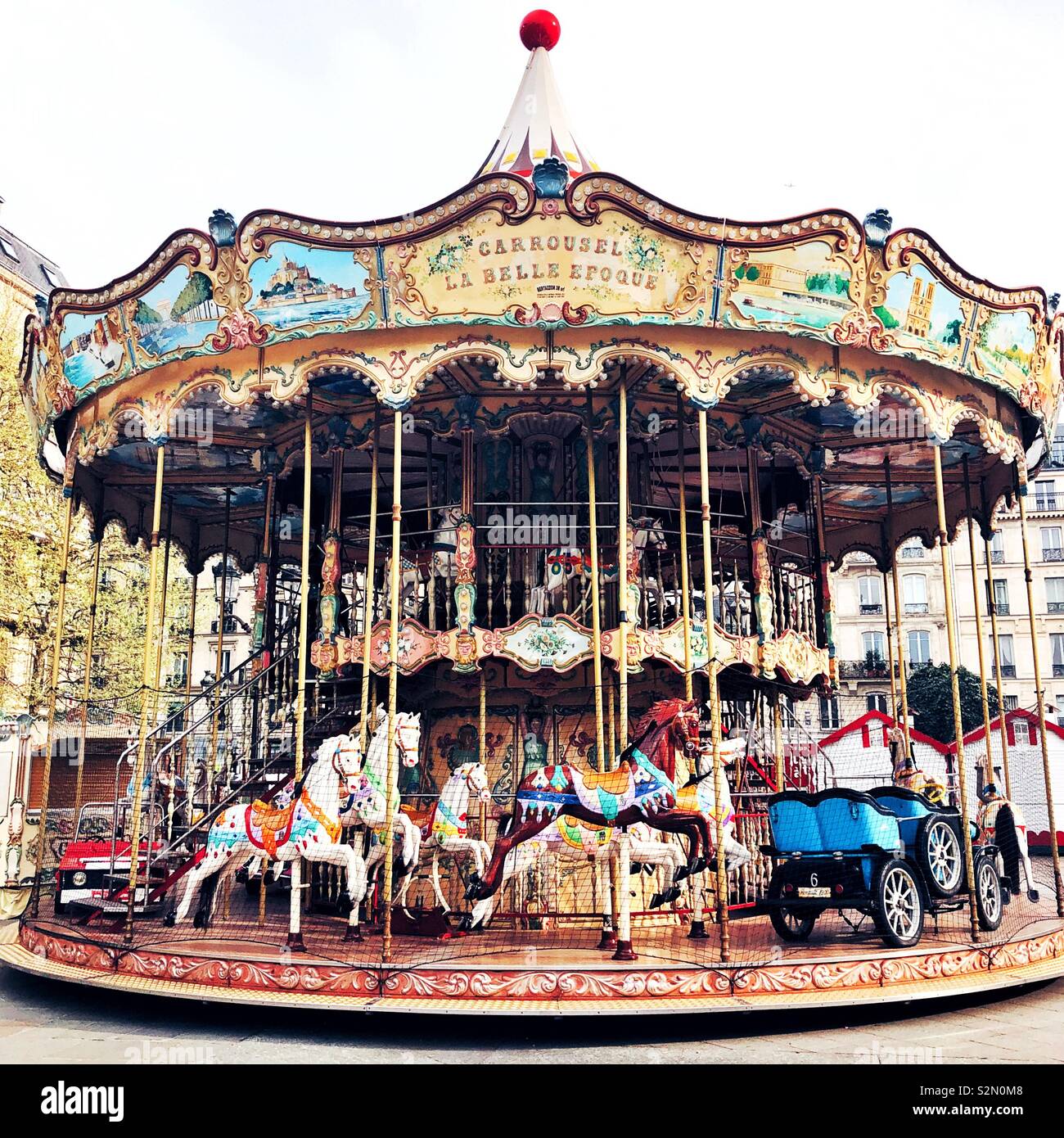 Carousel la belle epoque in Paris - Smartphone Captured Stock Image