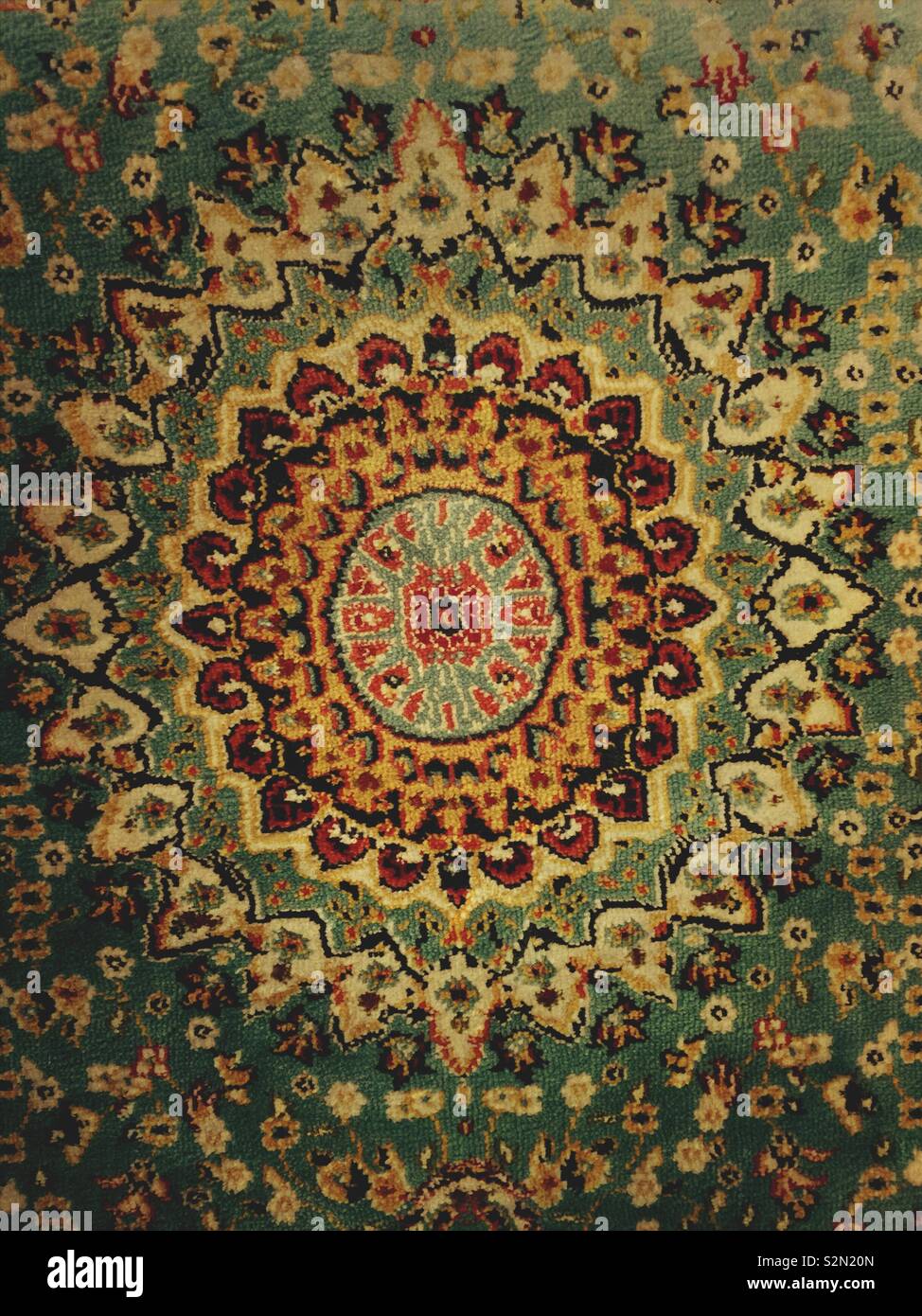 Carpet pattern - Smartphone Captured Stock Image