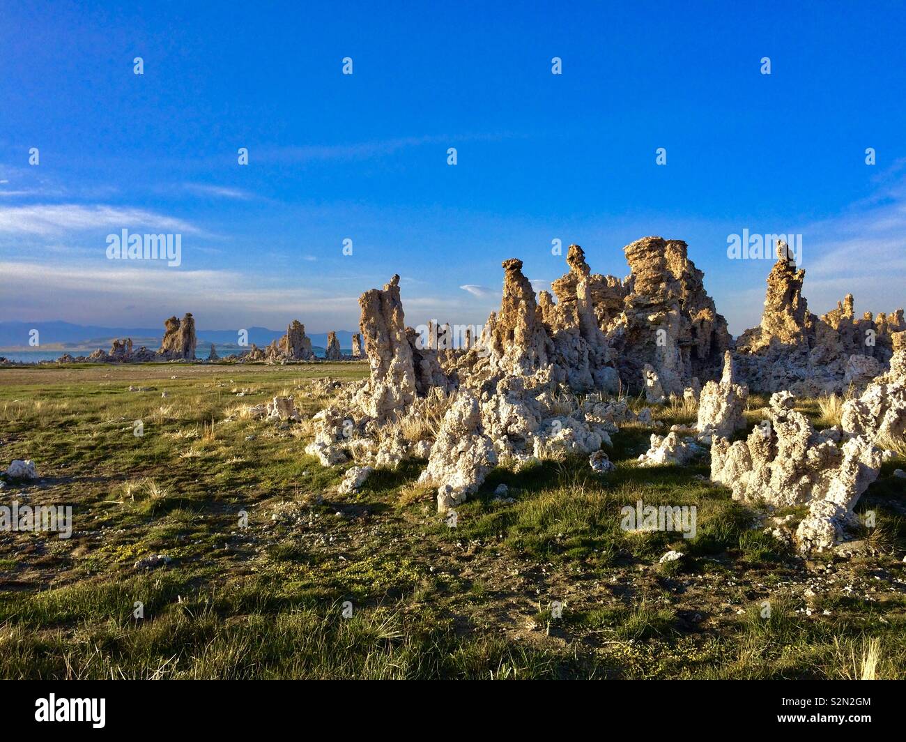 Tufa Towers at Mono Lake, California Stock Photo