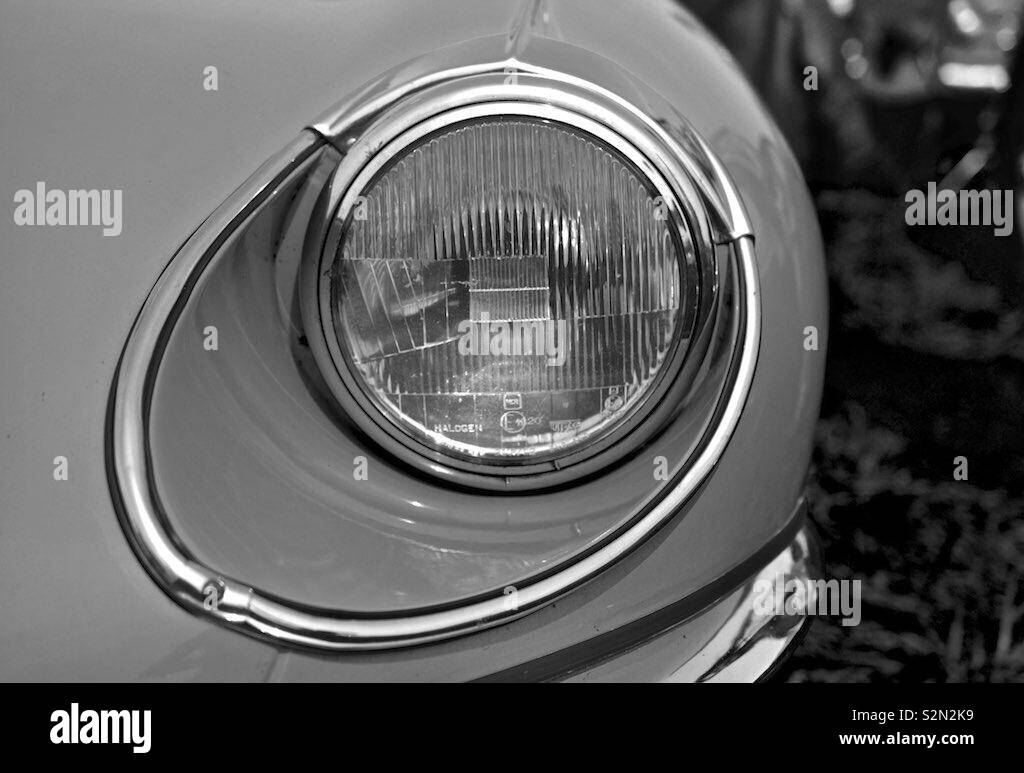 Classic Headlight Stock Photo