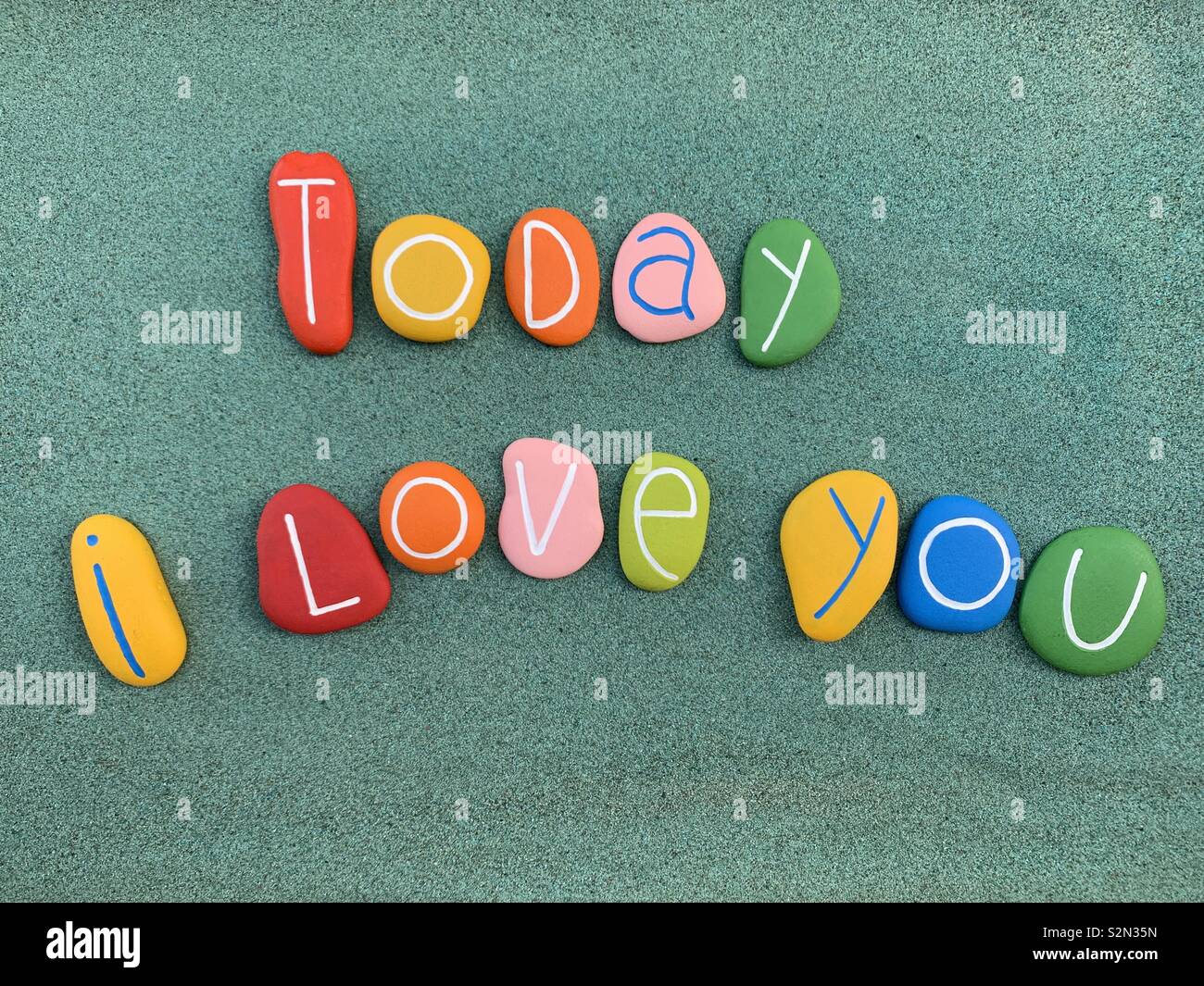 Today I love you Stock Photo