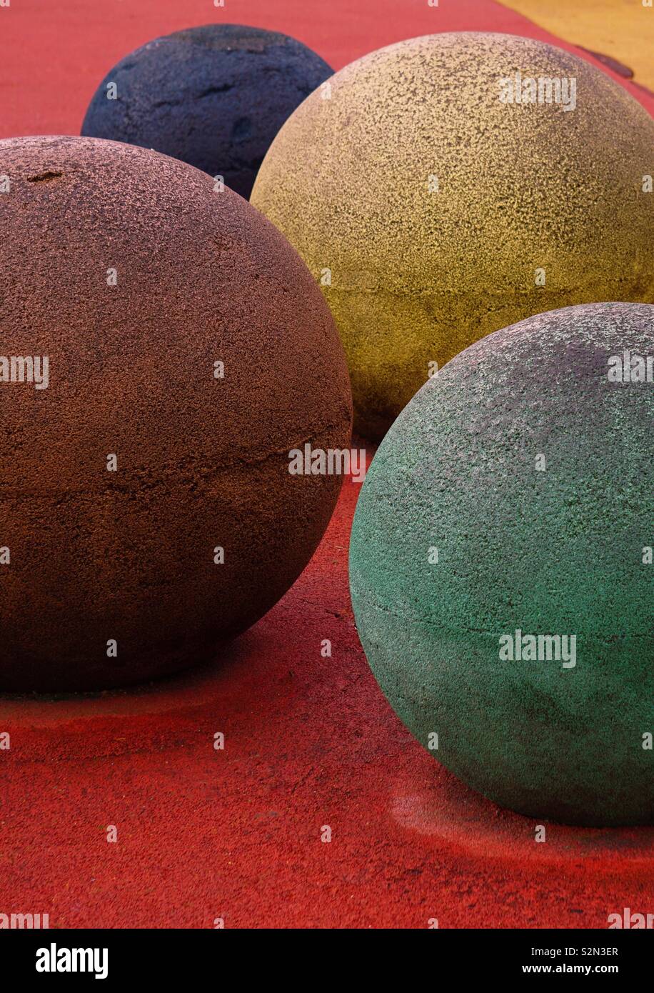 colorful balls in the playground Stock Photo Alamy