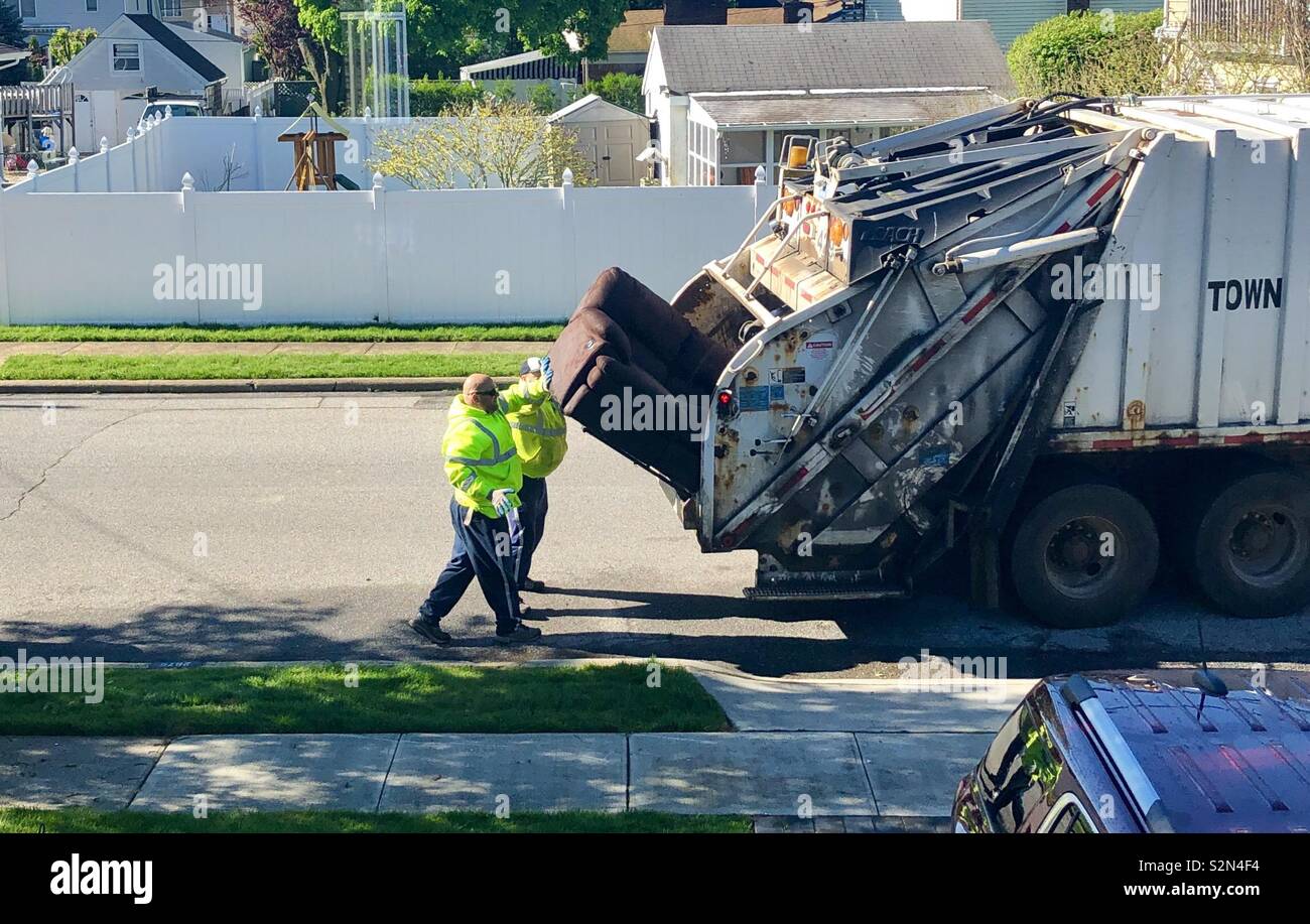 Garbage sanitation truck hires stock photography and images Alamy
