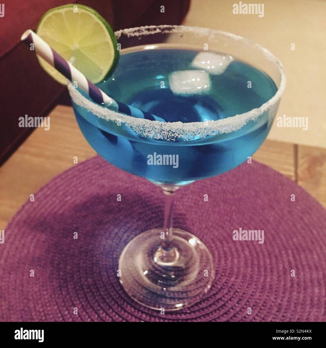 Margarita cocktail blue rim hi-res stock photography and images - Alamy