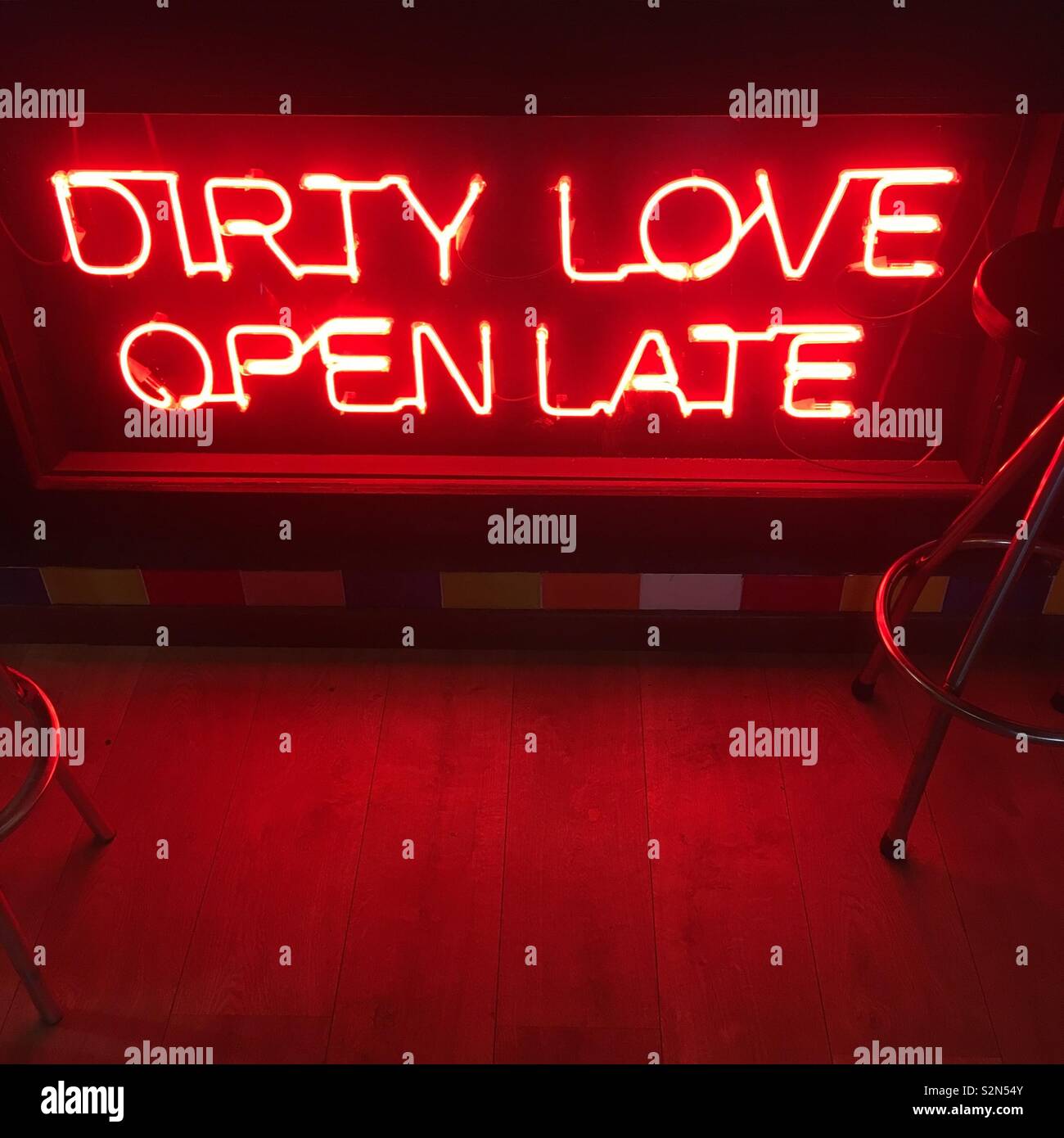 Dirty Love Open Late Stock Photo Alamy