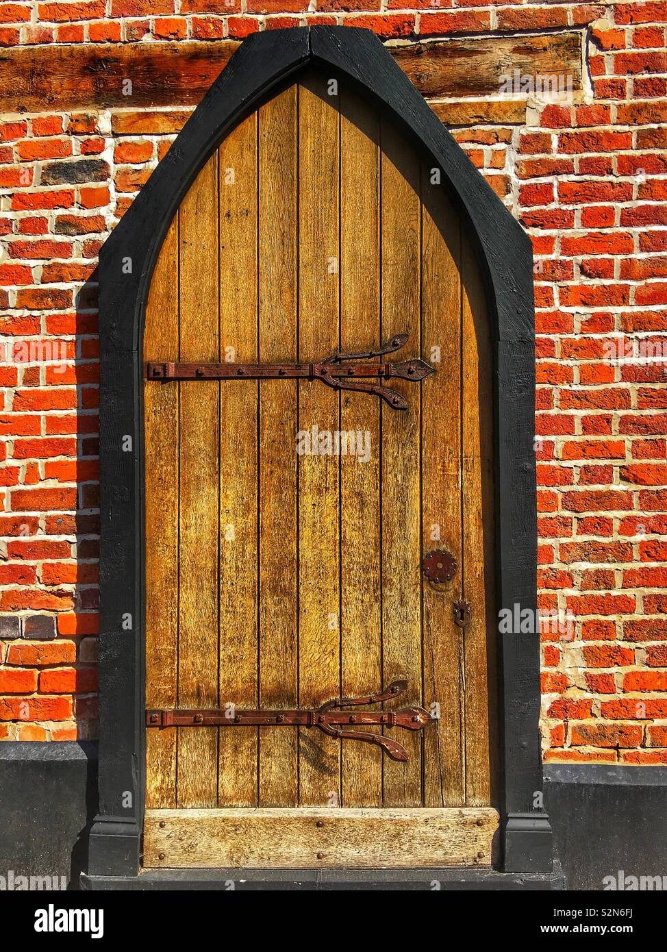 Old oak door - Smartphone Captured Stock Image