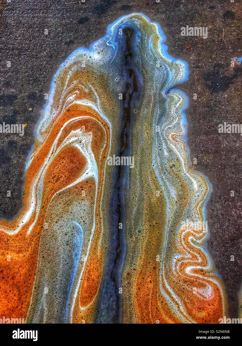 Liquid spill - Smartphone Captured Stock Image Liquid spill - Smartphone Captured Stock Image