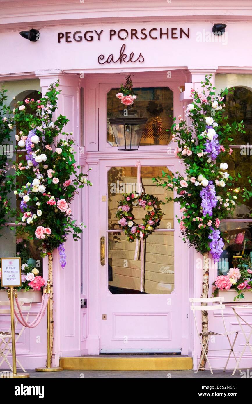 The Peggy Porsche’s Cafe, London. - Smartphone Captured Stock Image