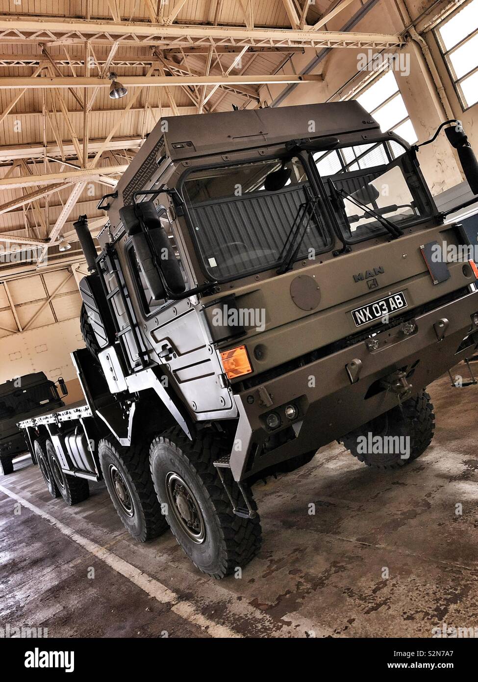 British Army MAN Truck Stock Photo