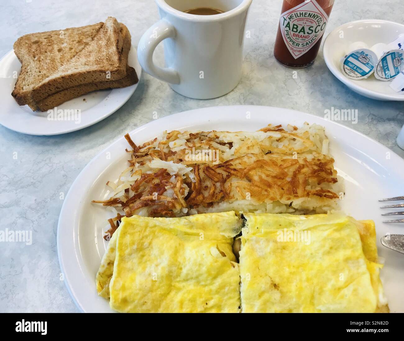 Diner Breakfast Stock Photo