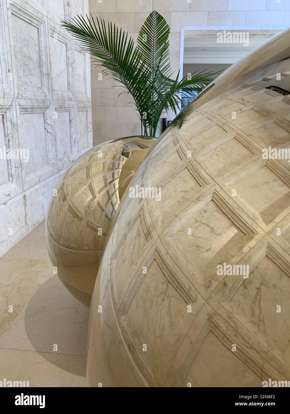 Interior decoration, design, Golden, tree - Smartphone Captured Stock Image