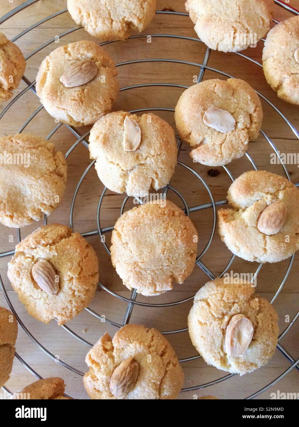 Almond biscuits - Smartphone Captured Stock Image