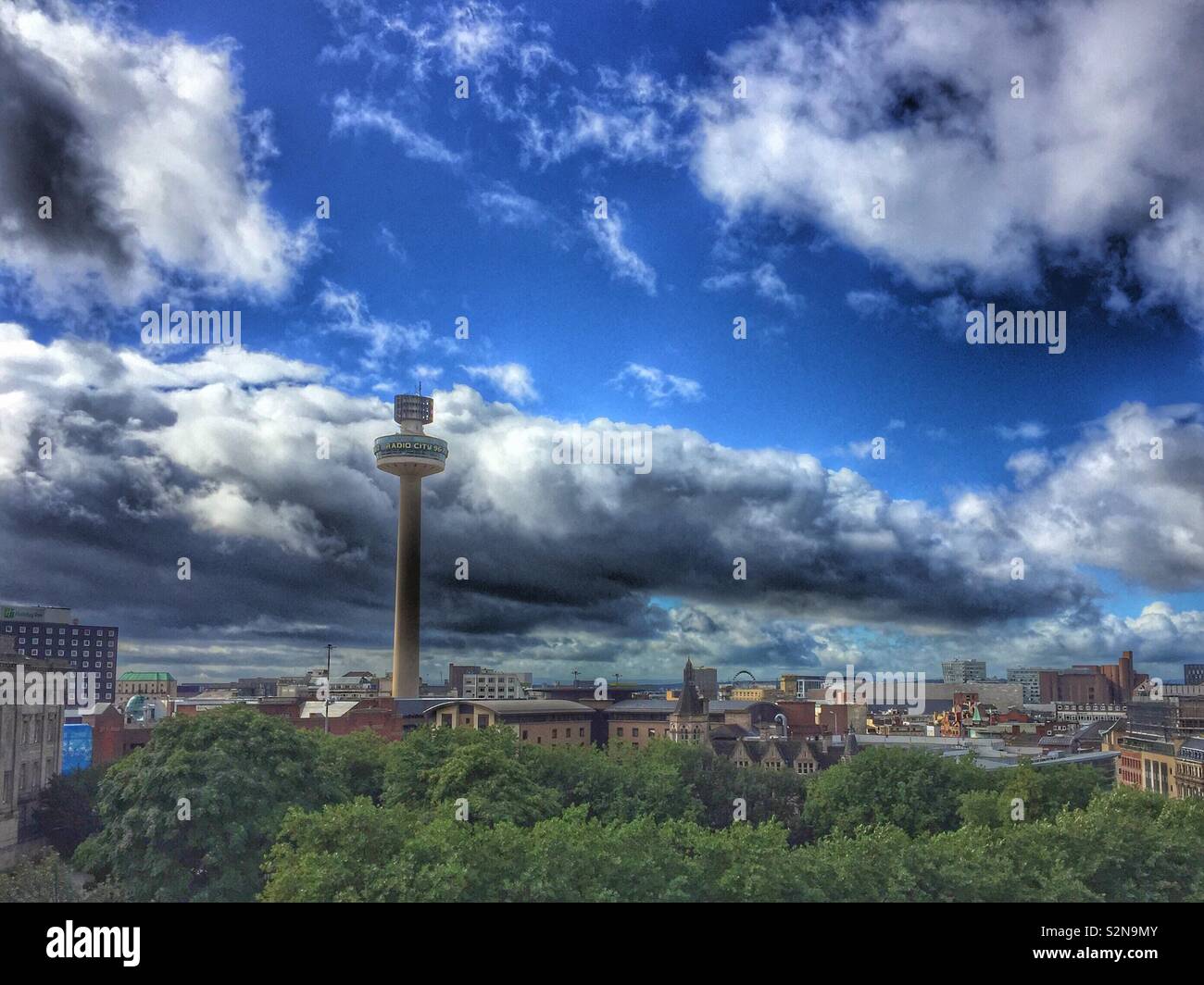 Liverpool cityscape - Smartphone Captured Stock Image