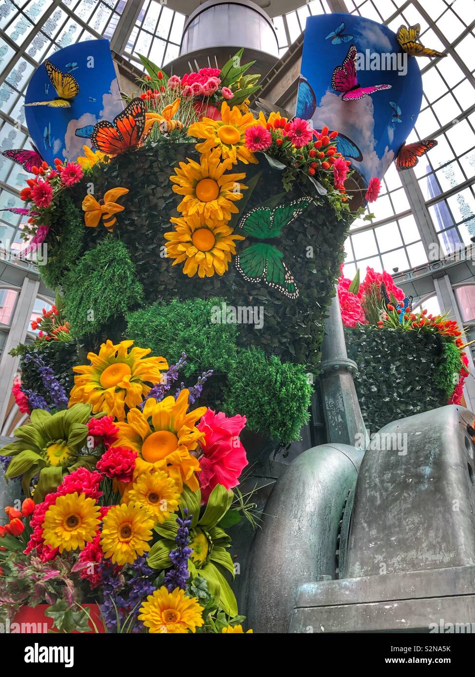 Colourful floral spring display in Fallsview Casino, Niagara Falls, Canada  Stock Photo - Alamy