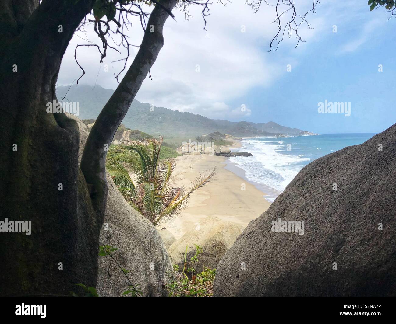 Tayrona National Park, Santa Marta, Colombia. - Smartphone Captured Stock Image