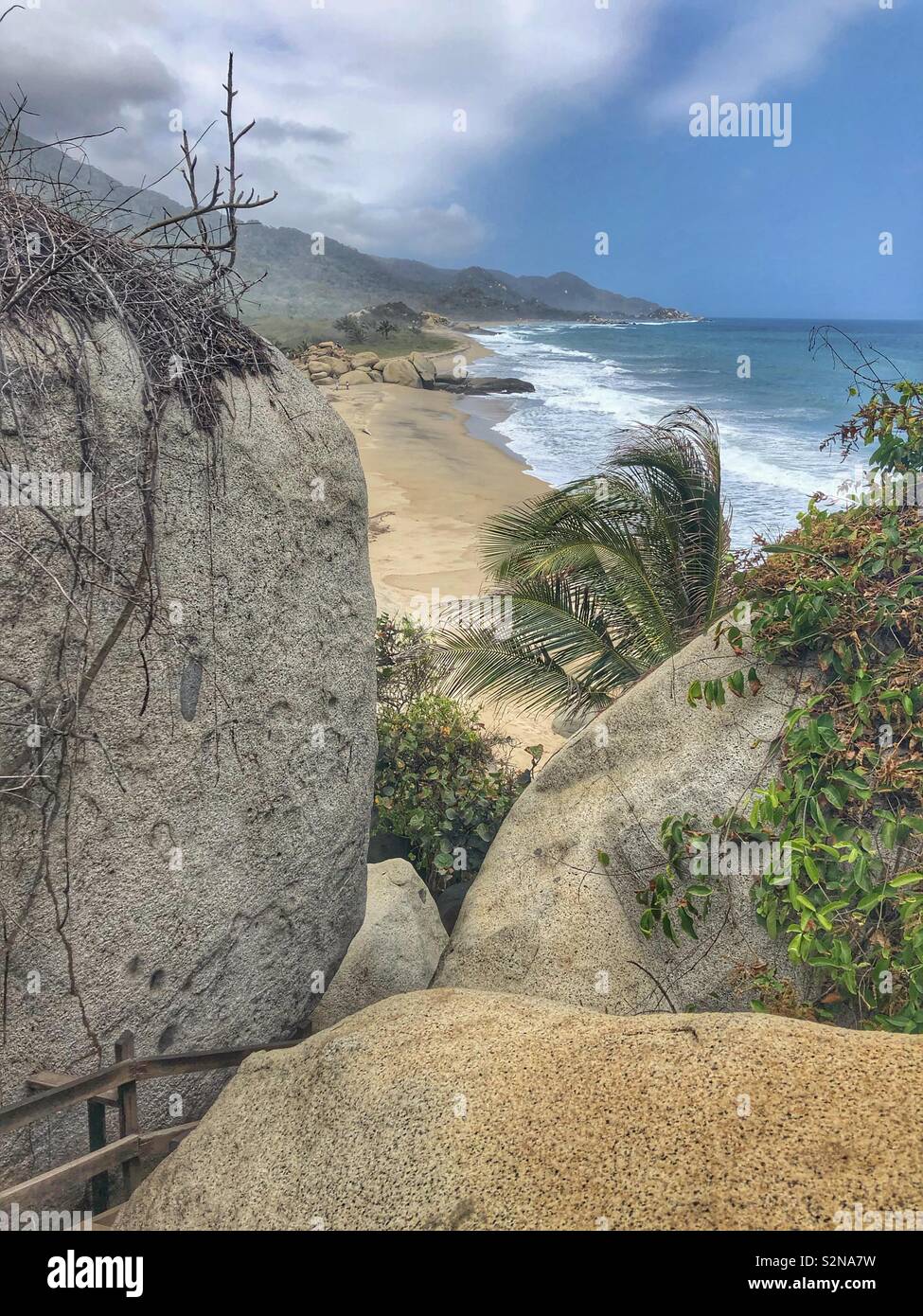 Tayrona National Park, Santa Marta, Colombia. - Smartphone Captured Stock Image