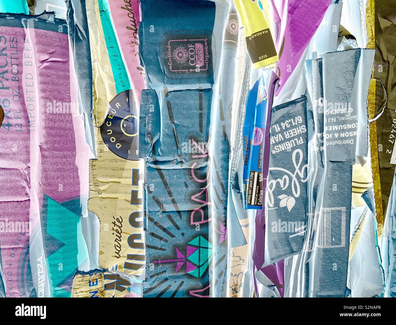 Cardboard boxes ready to recycle Stock Photo Alamy