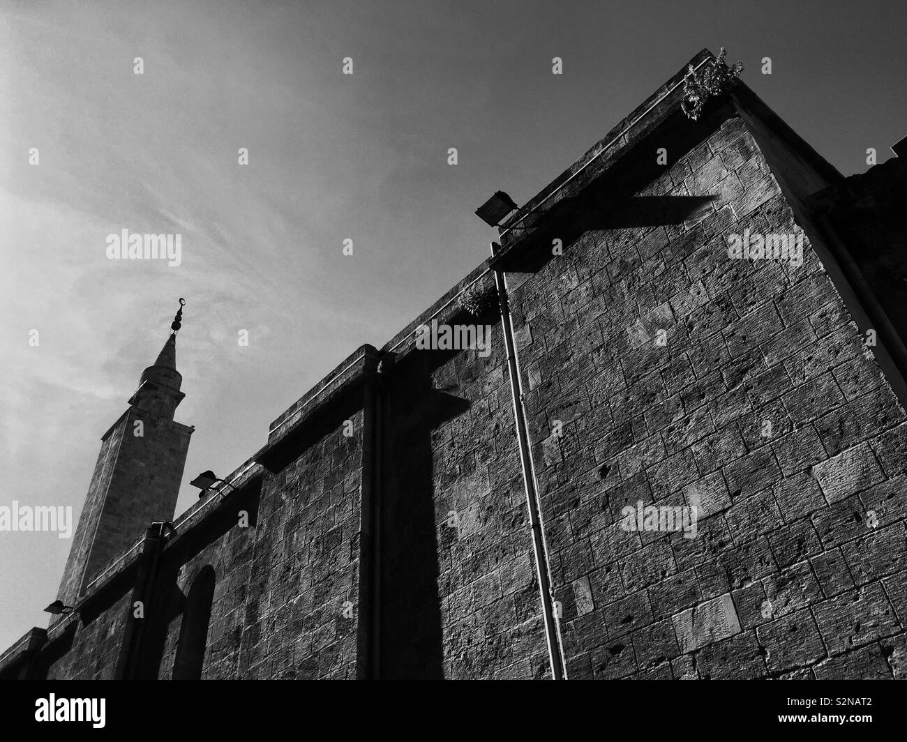 Al Omari mosque downtown Beirut Lebanon - Smartphone Captured Stock Image