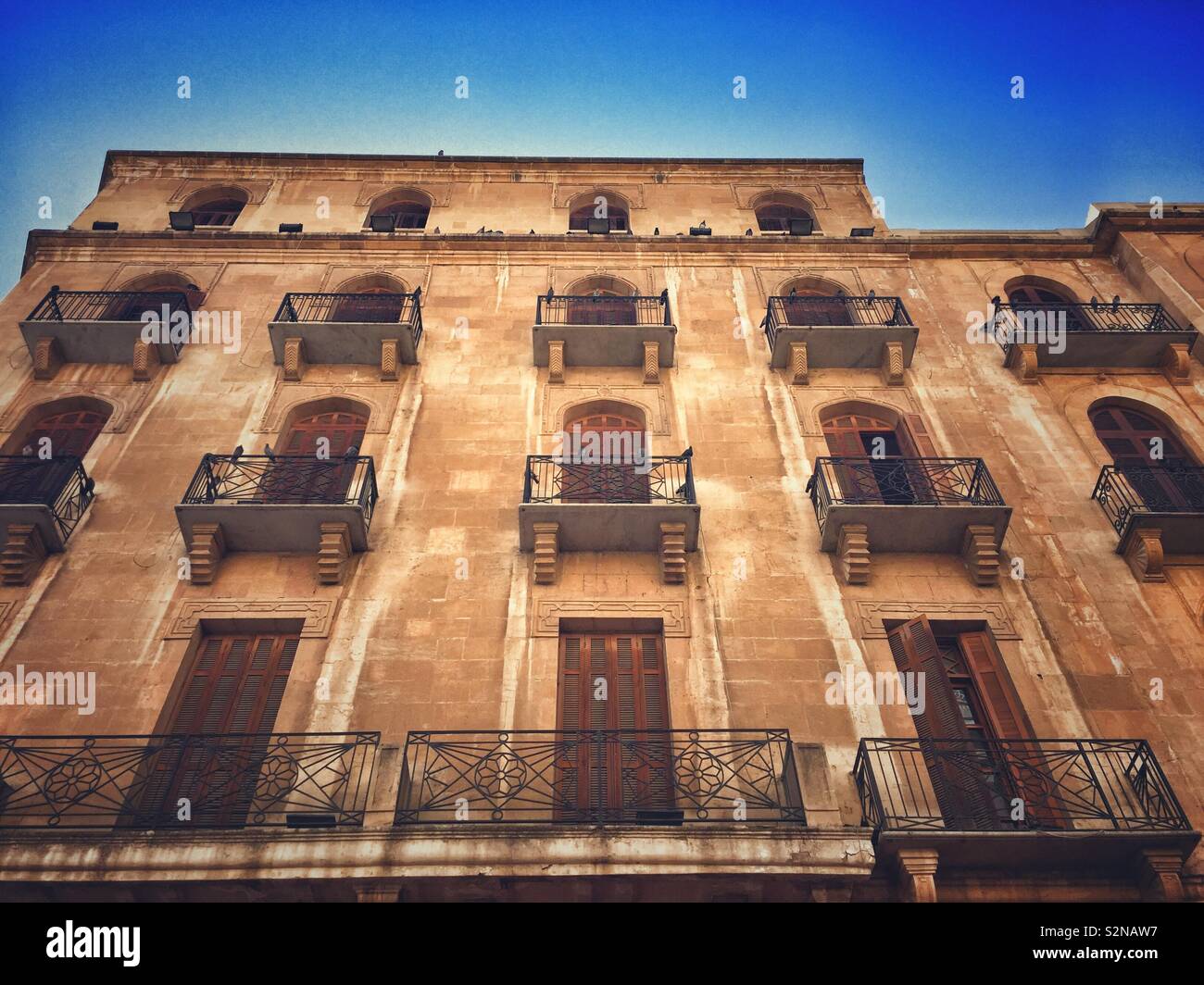 Architecture downtown Beirut Lebanon Middle East - Smartphone Captured Stock Image