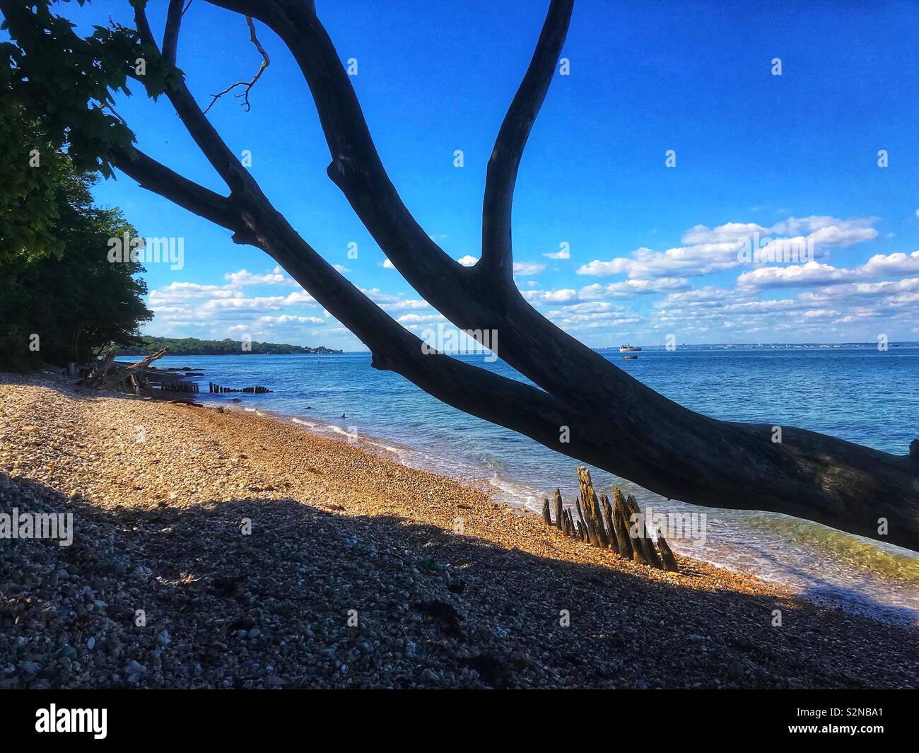 Bembridge Beach Isle of Wight - Smartphone Captured Stock Image