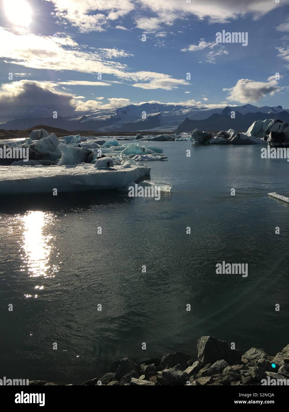 Melting glaciers Stock Photo