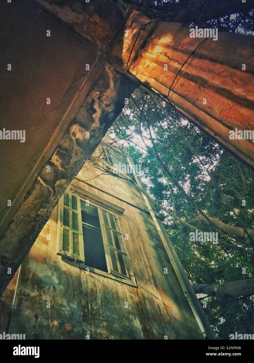 Old deserted house - Smartphone Captured Stock Image