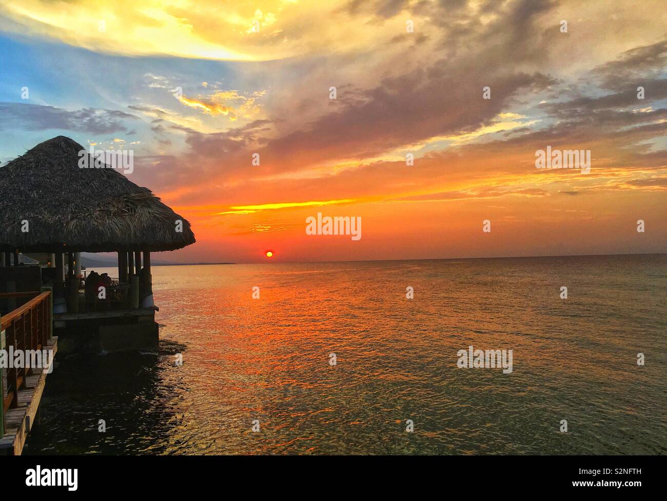 Caribbean sun and sky - Smartphone Captured Stock Image